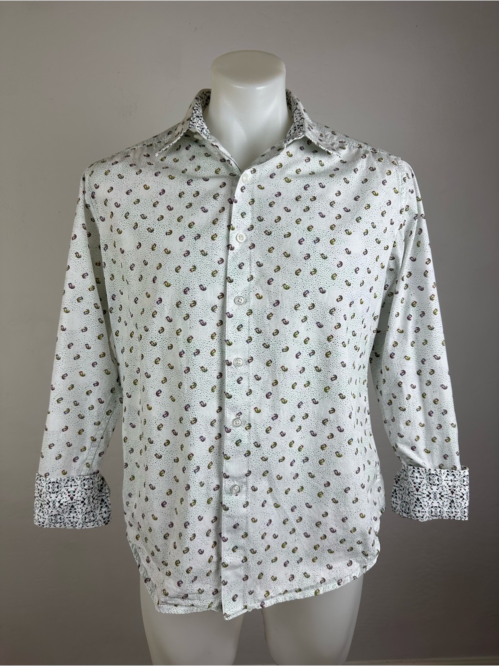 Robert Graham Rainbow Paisley Flip-Cuff Shirt